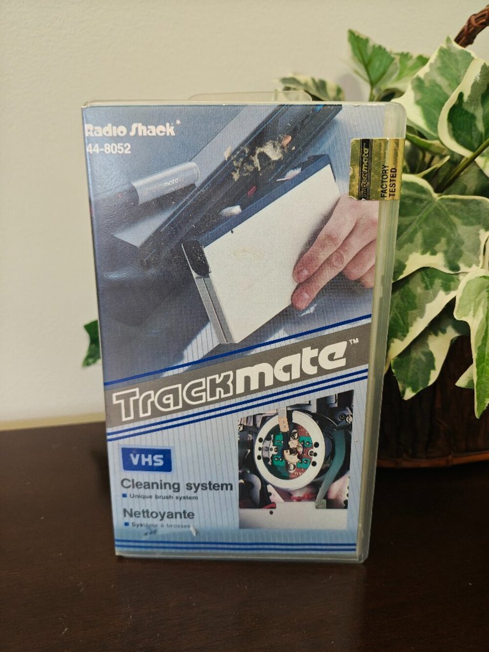 Vintage RadioShack Trackmate VHS Cleaning System Model 44-8052 VCR Cleaner As Is